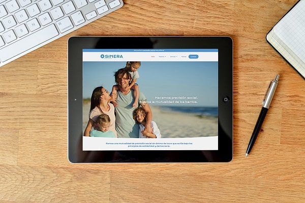 Web Sinera diseñada por Konexiona