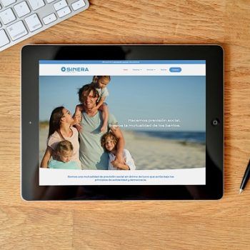 Web Sinera diseñada por Konexiona